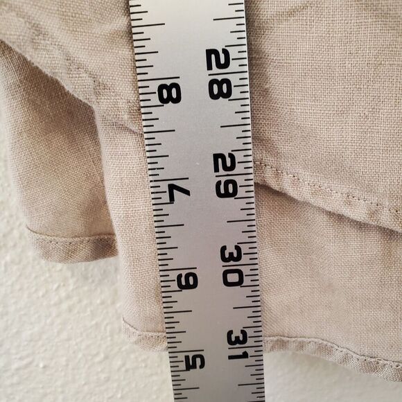 Soft Surroundings Linen Tunic Top Womens Size L Feminine Lagenlook Button Down - Picture 7 of 16